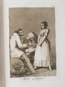 Placa de Los Caprichos, 1797-1798 de Francisco de Goya